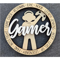 Adult Glowforge Gamer Sign Badge